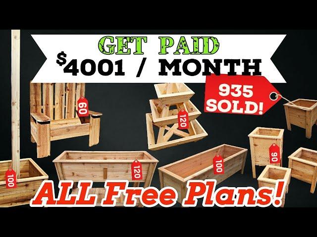 How I Made $4001 Per Month Woodworking.   Make Money Woodworking.   Projects That Sell.