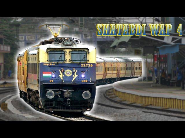 The MOST BEAUTIFUL WAP 4 !! "SHATABDI" Livery brings back Nostalgic Memories | Indian Railways