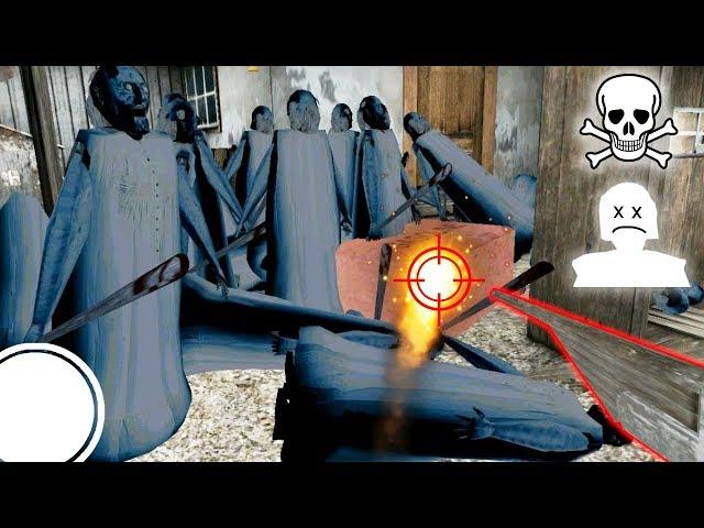 ВЗОРВАЛ 100 КЛОНОВ ЛЕДЯНОЙ ГРЕННИ ОГРОМНЫМ БЕНЗИНОМ Granny Mod от Роман Флоки