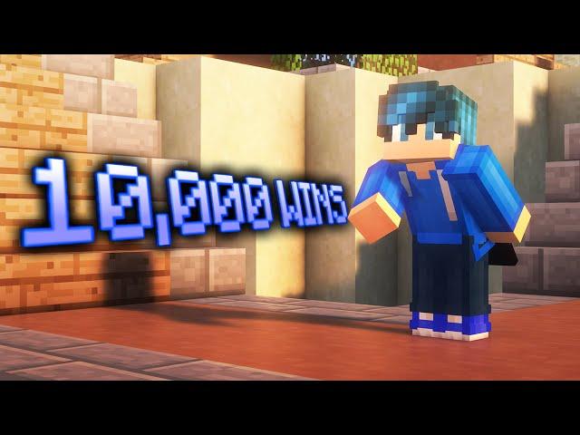 Getting 10,000 Solo Wins & Level 43 (Hypixel Skywars)