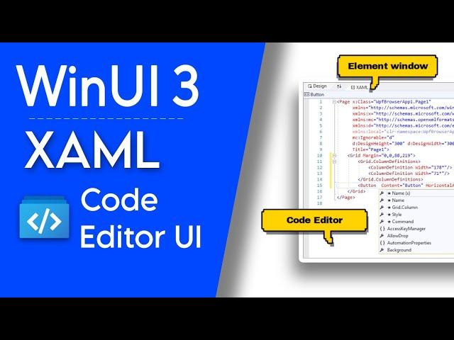 Windows UI 3 : XAML Code Editor UI