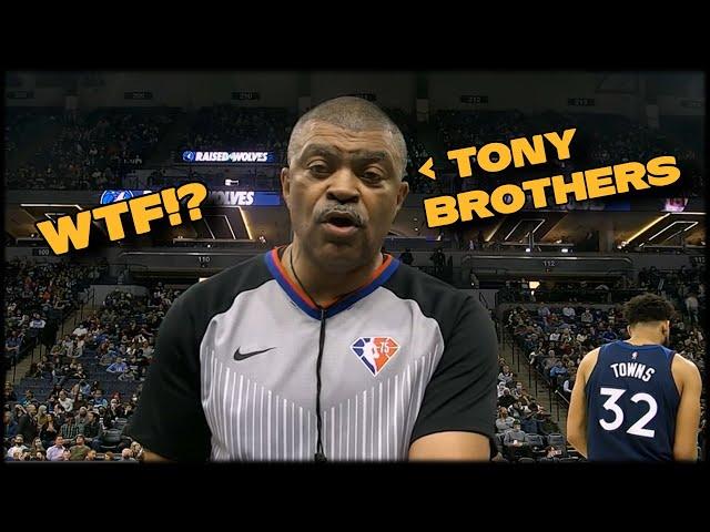 Tony Brothers is a Corrupt and Dirty NBA Referee vs the Raptors