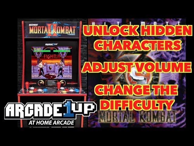 Unlock hidden characters, adjust the difficulty & volume using EJB Menu! | UMK3 Arcade1Up