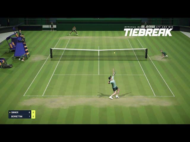 TIEBREAK - *New Patch Update* - Jannik Sinner Vs Matteo Berrettini I Wimbledon I Expert AI (PS5)