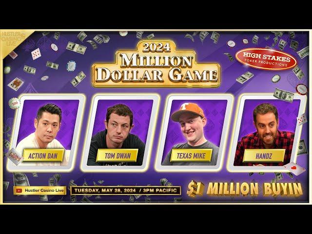 $1 MILLION BUYIN! Tom Dwan, Texas Mike, Action Dan, Peter & Handz! $500/1,000 -- MILLION DOLLAR GAME