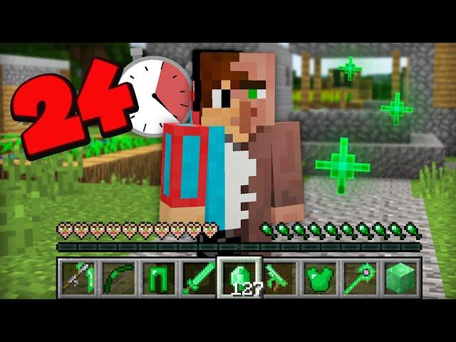 КОМПОТ 24 ЧАСА ИГРАЕТ ЗА ЖИТЕЛЯ В МАЙНКРАФТ | Компот Minecraft