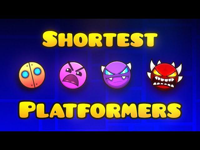 Shortest Rated Platformers for Each Difficulty in Geometry Dash