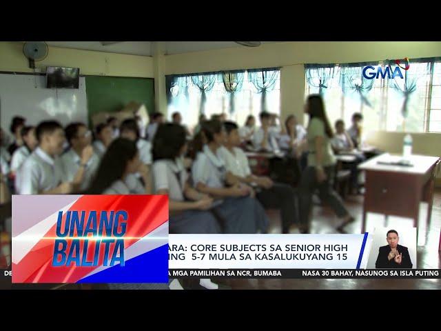 DepEd Secretary Sonny Angara – Revised curriculum sa Senior High School, target... | Unang Balita