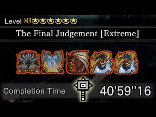 [MHW:I] The Final Judgement [Extreme] Every Other Day Until Wilds #140 (Hammer Only)