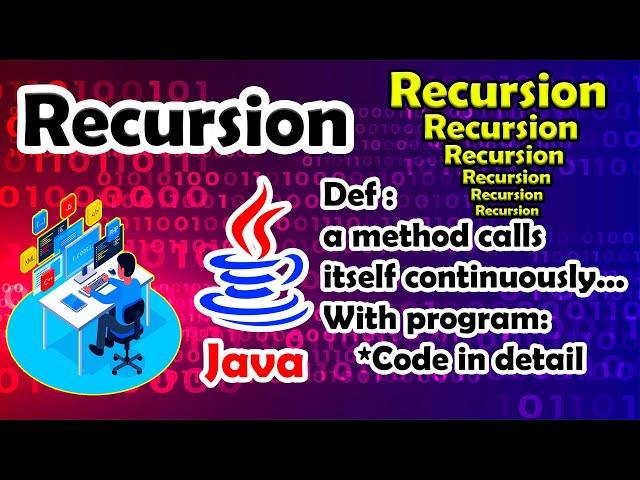 Recursion in java | with example program | mostly asked question | mahaprabu codes