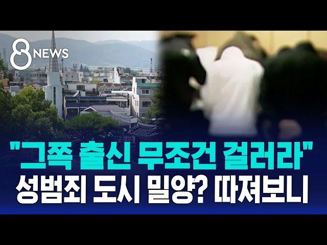 "그쪽 출신 무조건 걸러라"…성범죄 도시 밀양? 따져보니 / SBS 8뉴스 / 사실은