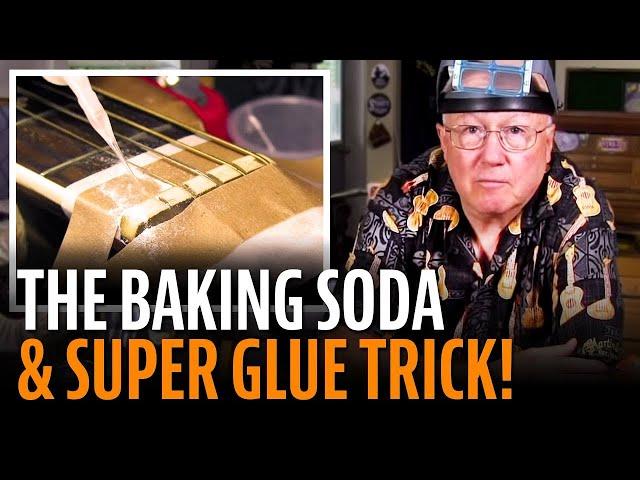 The baking soda and super glue trick