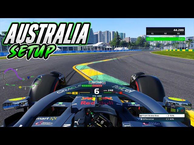 F1 22 MELBOURNE HOTLAP + SETUP (1:16.824)