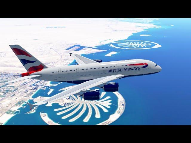 Infinite Flight Simulator - Dubai(DXB) to London(LHR) Full Flight | Airbus A380