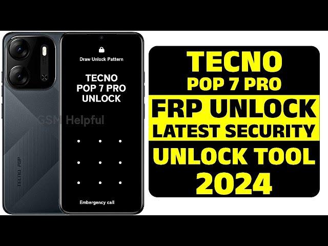 How to Unlock FRP Lock on Tecno POP 7 Pro (BF7h) Using Unlock Tool | Step-by-Step Guide