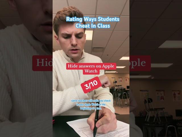 Rating ways students cheat in class #teacher #teachersofyoutube #studentsbelike #teacherlife