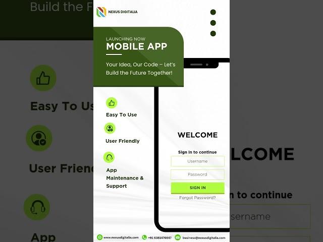 Best Mobile App Development Company - Madurai #nexusdigitalia #crossplatformappdevelopment