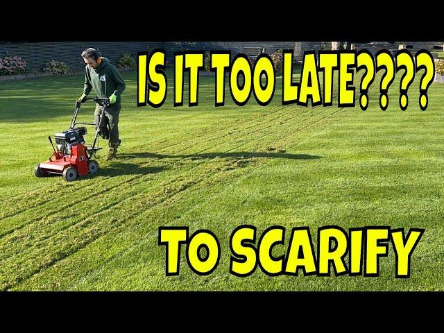 OCTOBER LAWNCARE It Might Not Be Too Late To Scarify YOUR LAWN Gently