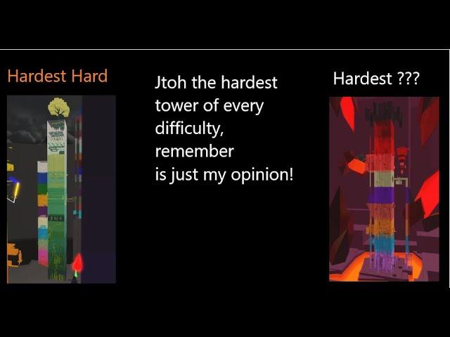 Jtoh The Hardest Tower of Every Difficulty, in my opinion! #jtoh