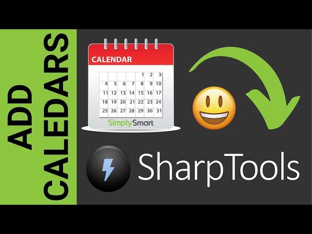 How to Add Your Calendars to SharpTools Dashboards Fast (2021)