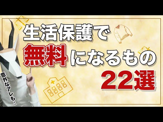 【申請しないと損】生活保護で無料になる物、支払いが免除される物を解説します