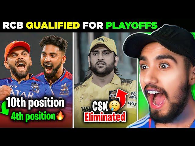 OMG! RCB QUALIFIED for Playoffs  - KOHLI reaction | CSK Eliminated  | RCB vs CSK