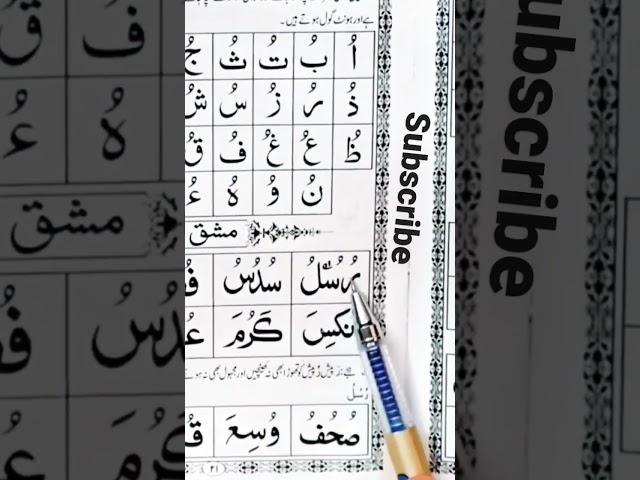 Learn to Read the Quran / क़ुरआन पढ़ना सीखे | Part 1 | Noorani Qaida - quran padhna sikhen / #viral