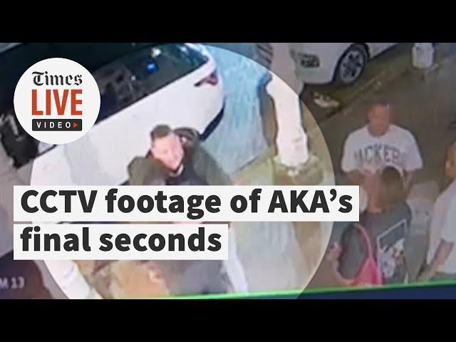 CCTV of AKA's final happy moments with friends before shooting