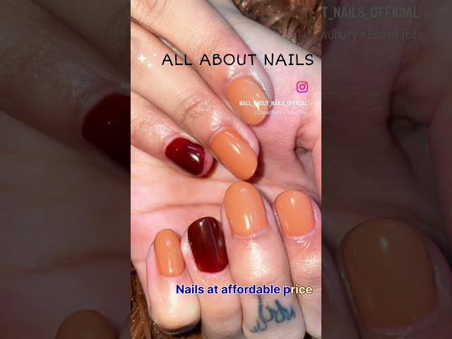 “Get your nails on fleek with simple subtle and elegant art at All About Nails! ️ #allaboutnails