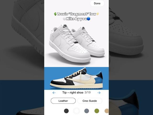 Nike Dunk by you Travis Scott “fragment” ️️COP⁉️ #nike #sneakers #shoes #travisscott #shorts