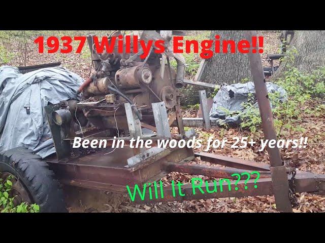 1937 Willys Flathead Engine. Will it run after sitting in the woods for 25+ years???