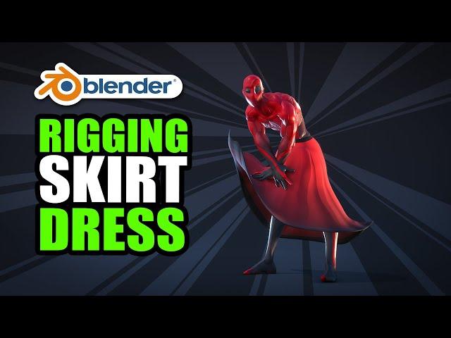 Skirt and dress Rigging in Blender