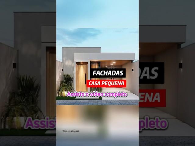 Fachada Casa Pequena #fachadasdecasas #projetodecasa #casapequena