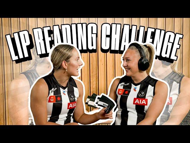 LIP READING CHALLENGE - AFLW Edition!