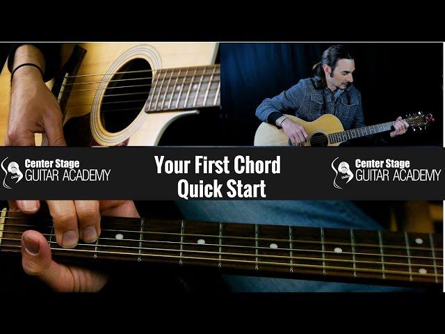 Quick Start Beginner Guitar Lesson 1 | Your First Guitar Chord