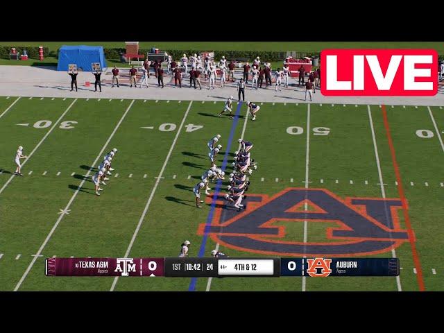 NCAAF LIVE Texas A&M Aggies vs Auburn Tigers | Week 13 Full Game - 2024 College Football 25