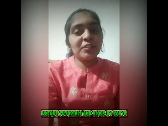 Introduction video of unique tutorials and vlogs by kavya #programming #LPU  #Vlogs