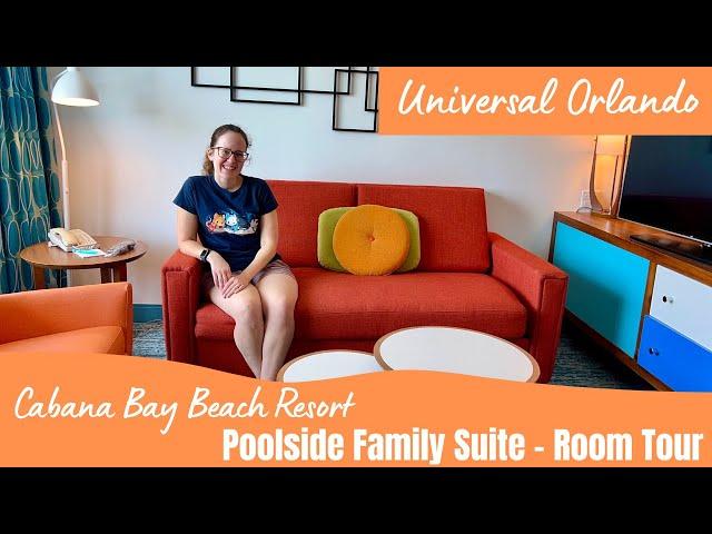 Cabana Bay Beach Resort - Exterior Entry Poolside Family Suite Room Tour - Universal Orlando