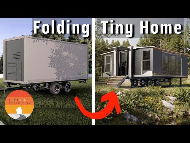 Foldable EXPANDING Tiny House on Wheels - unfolds to 22 ft wide! 