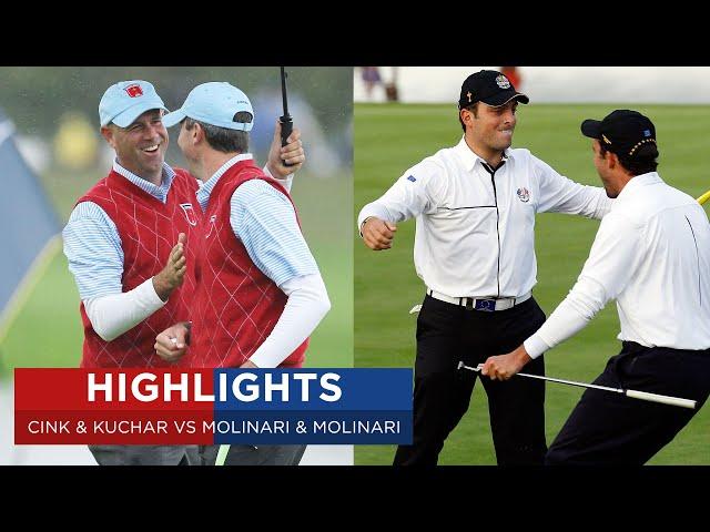 Molinari & Molinari vs Cink & Kuchar | Extended Highlights | 2010 Ryder Cup