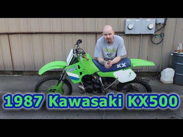 1987 KAWASAKI KX500 Walk around preview From McNasty Customz Vintage Collection