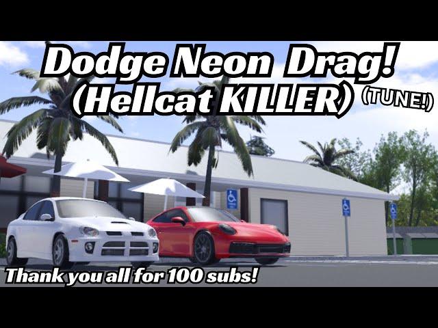 Dodge Neon SRT-4 Drag tune! (Hellcat KILLER!) 13/15 (Roblox SWFL Tunes)