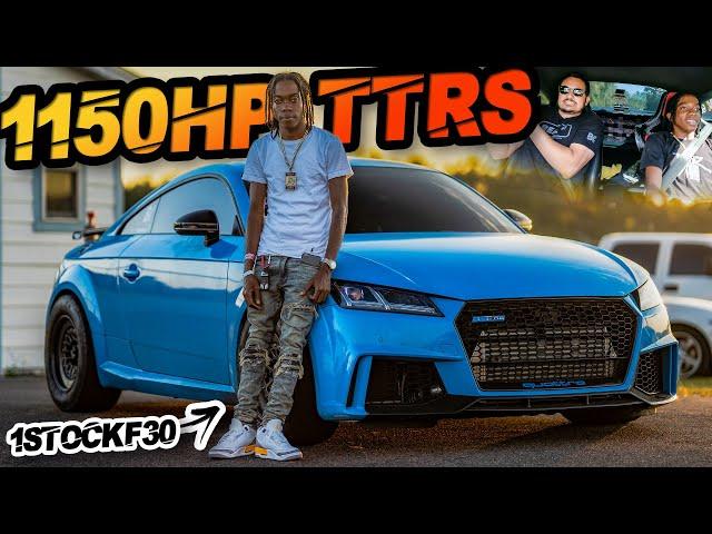 1150HP Audi TTRS "1stockf30" STREET Ridealong! (STUPID FAST Launch and Rolling Antilag)