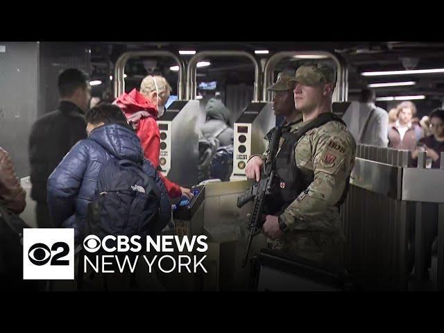 More National Guard being deployed into NYC subway system during holiday rush, governor says