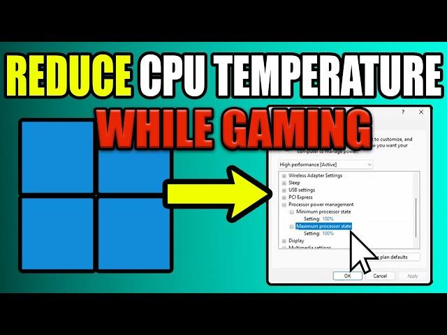 How To Reduce CPU Temperature While Gaming PC - New Method