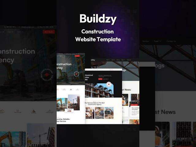 Buildzy - Construction Website Template / Perfect for Builders & Contractors