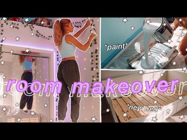 EXTREME ROOM MAKEOVER +TRANSFORMATION *aesthetic/tiktok/pinterest inspired bedroom*