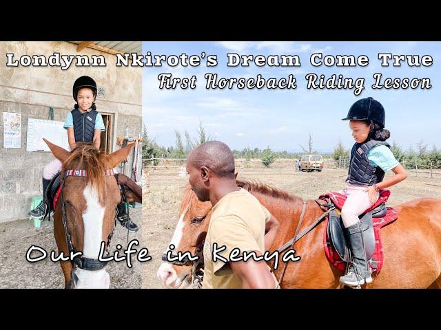 Horseback Riding Lesson for Londynn || Meru to Nanyuki || Our Life in Kenya || VLOG