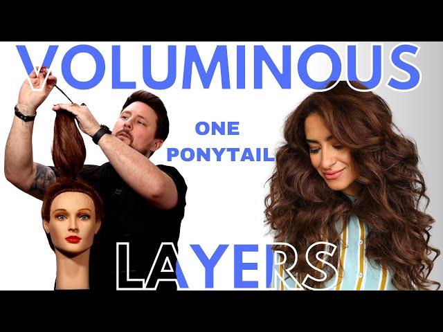 How to cut VOLUMINOUS LAYERS the 2024 hair trend