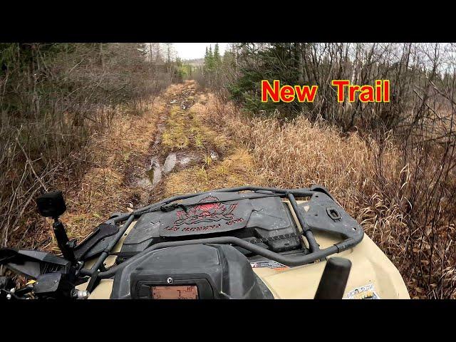 ATV Explore New Area Solo Trail Ride Northwestern Ontario Can Am Outlander 700